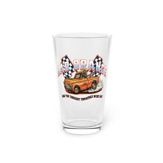 Bad Orange Pint Glass, 16oz