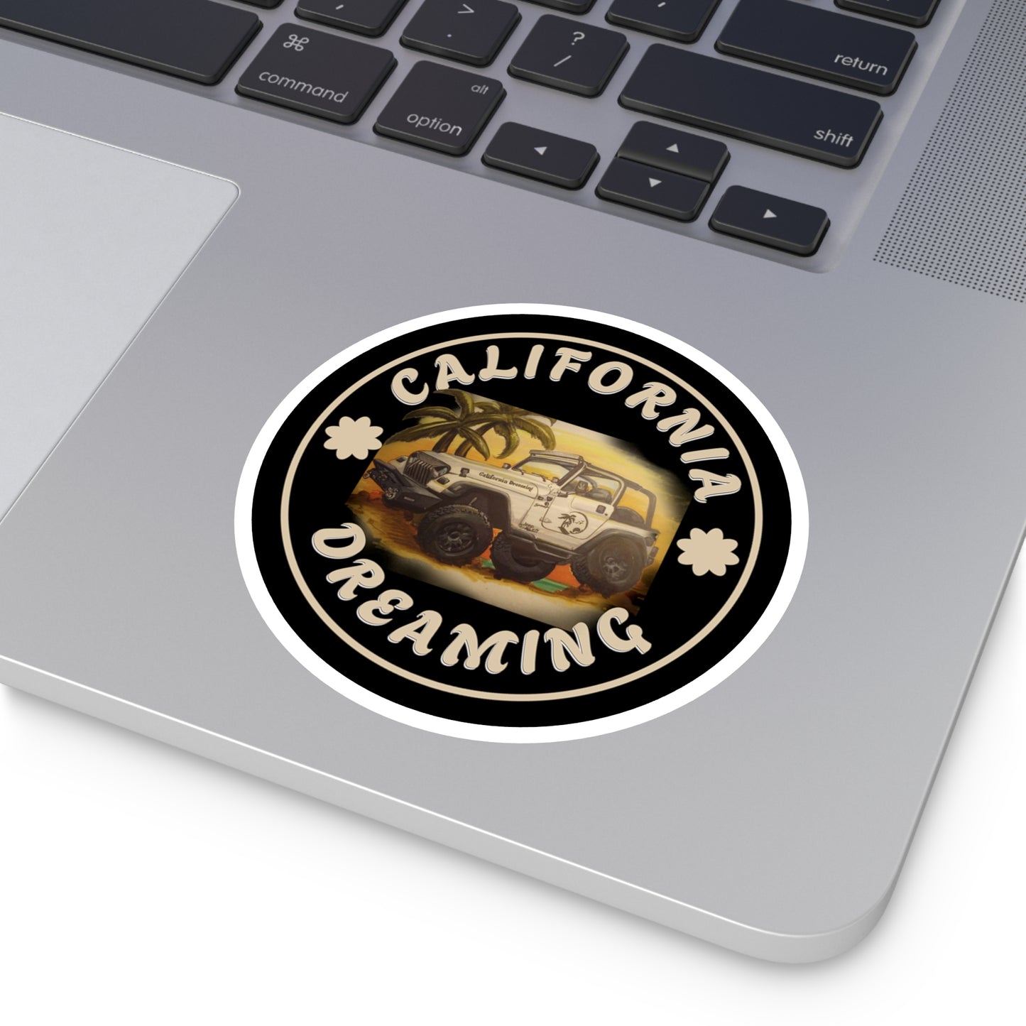 California Dreaming Black Stickers