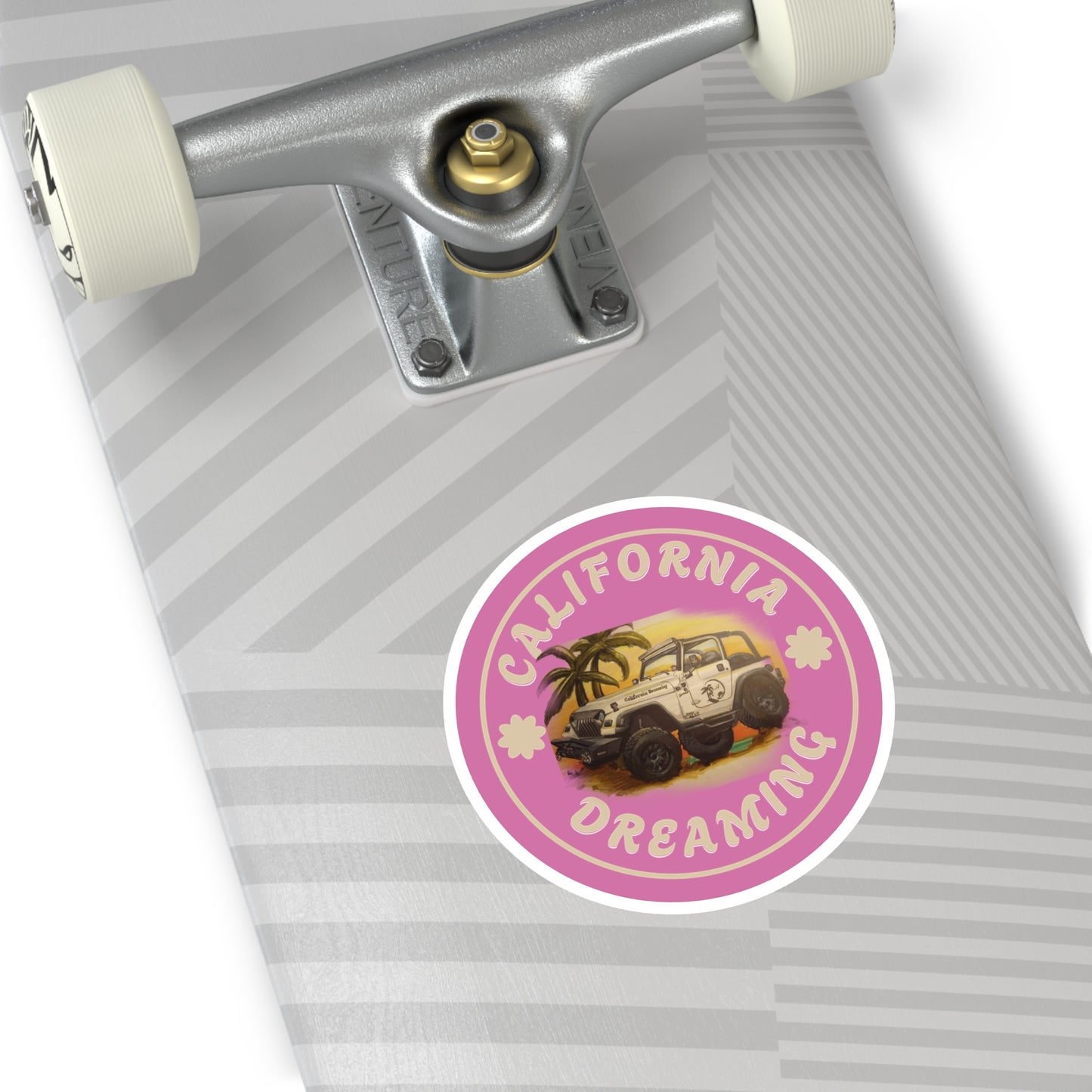 California Dreaming Pink Stickers