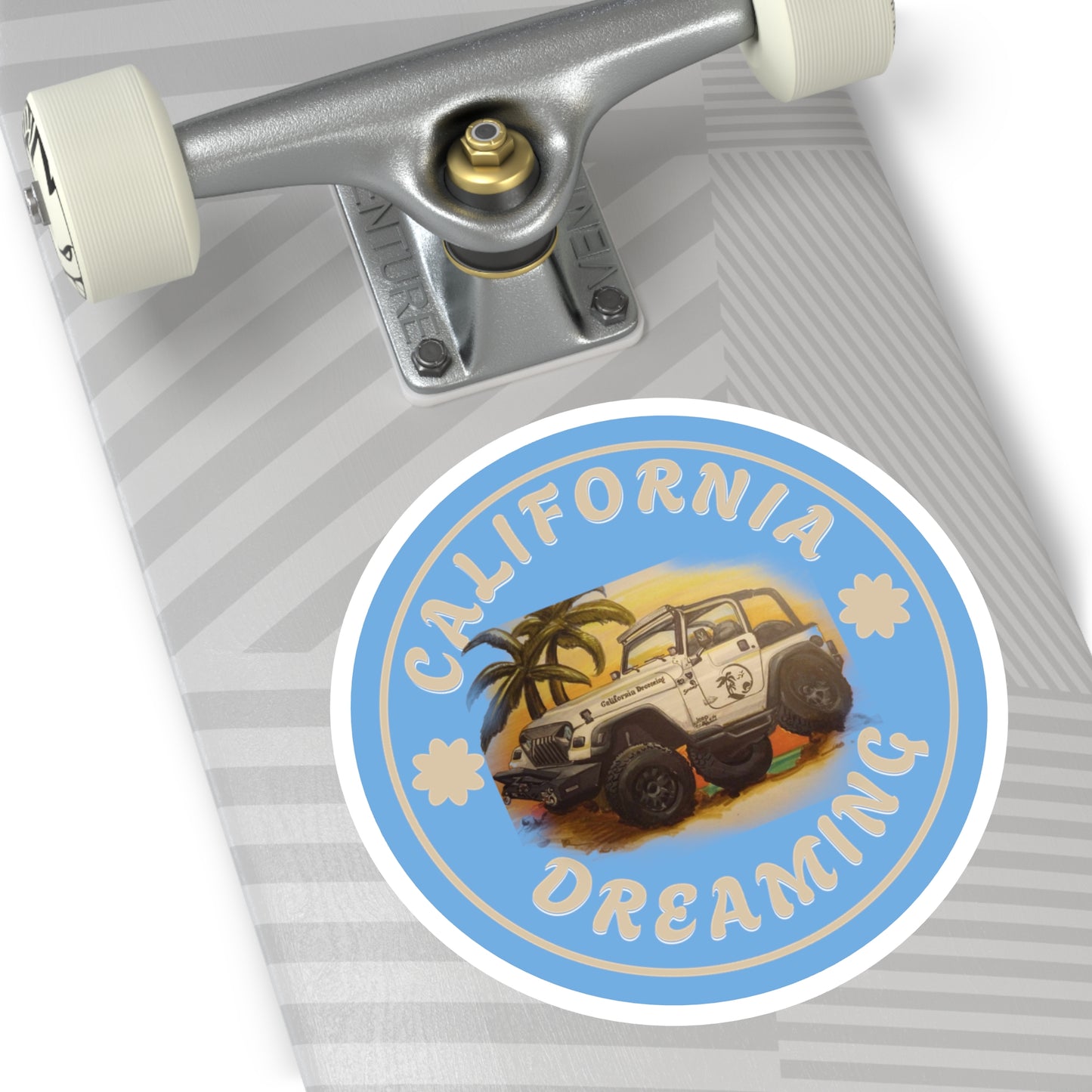 California Dreaming Blue Stickers