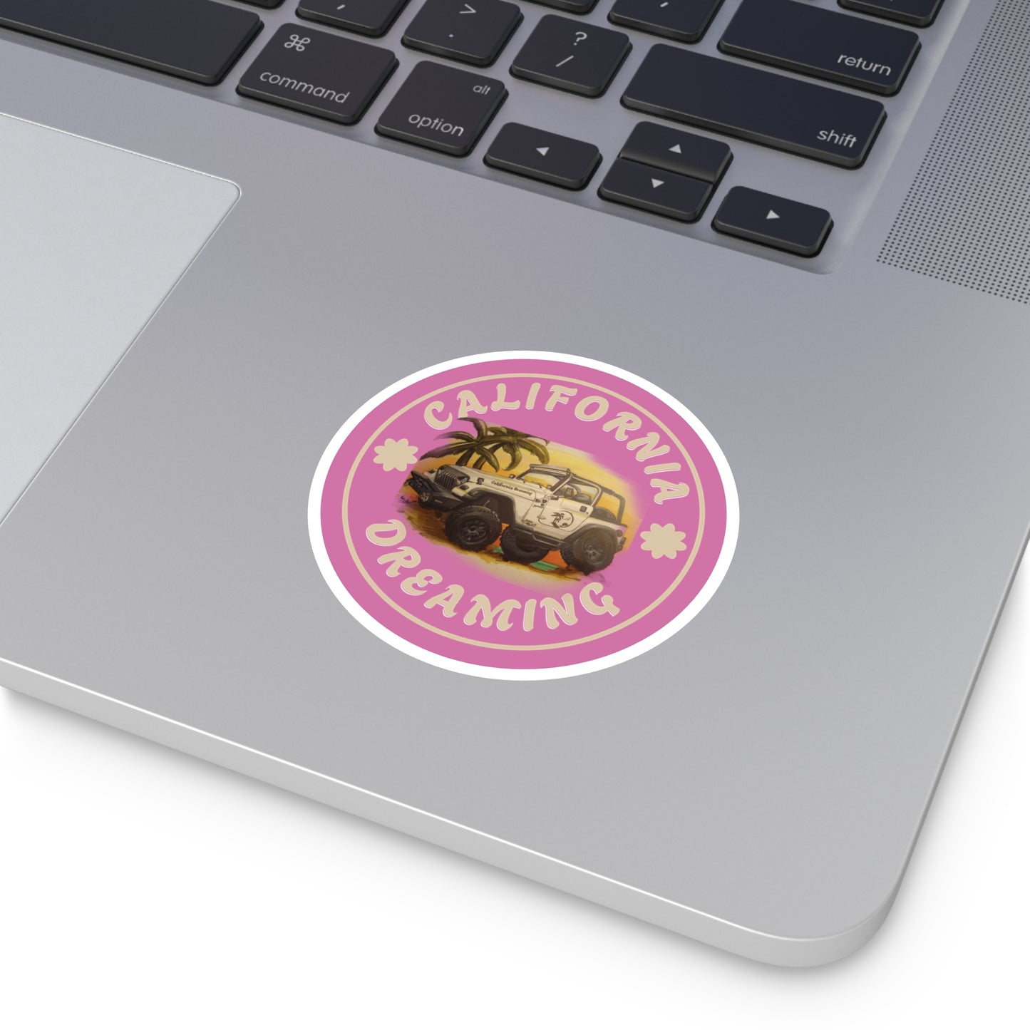 California Dreaming Pink Stickers