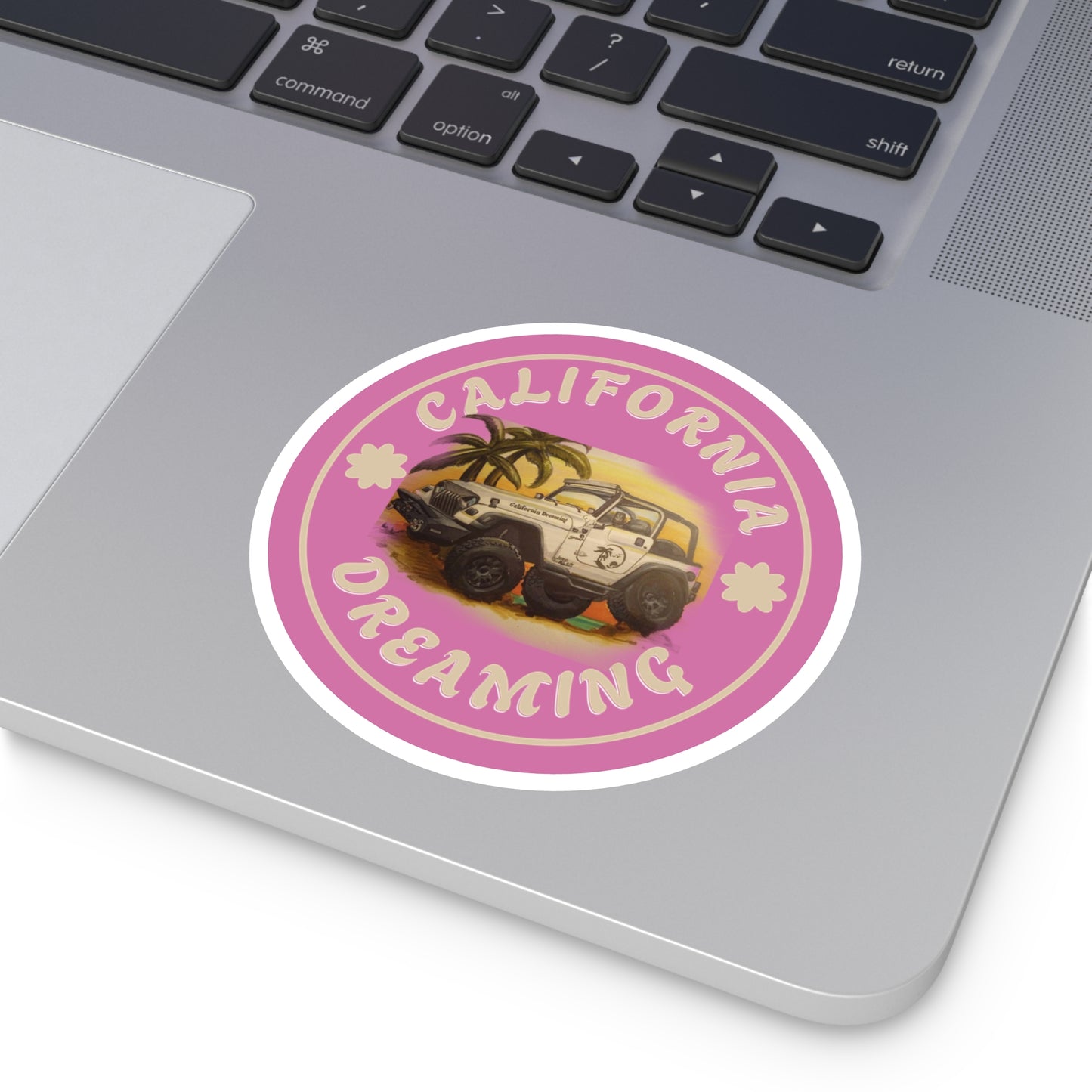 California Dreaming Pink Stickers